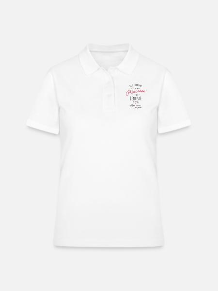 Princesse et Dentiste - Polo Femme - blanc