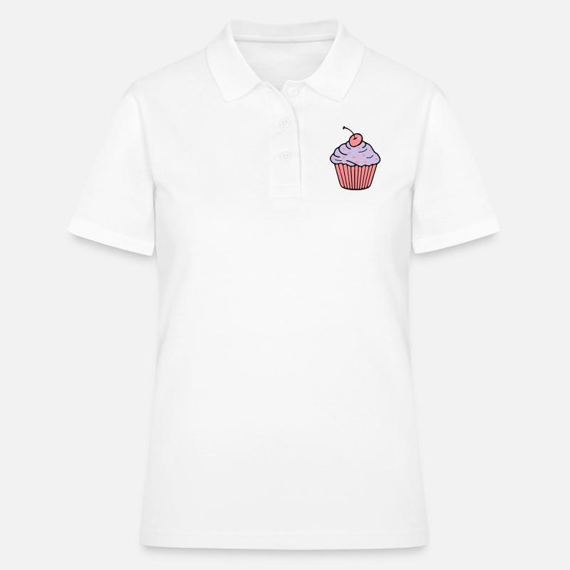 Cupcake - Women's Polo Shirt - white