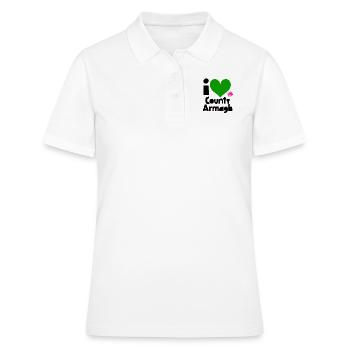 Grafschaft Armagh - Frauen Polo Shirt - Weiß - Vorne - Ailine (174cm)