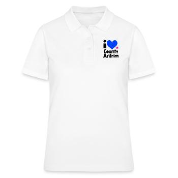Grafschaft Antrim - Frauen Polo Shirt - Weiß - Vorne - Ailine (174cm)