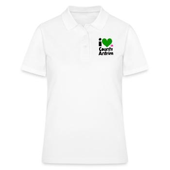 Grafschaft Antrim - Frauen Polo Shirt - Weiß - Vorne - Ailine (174cm)