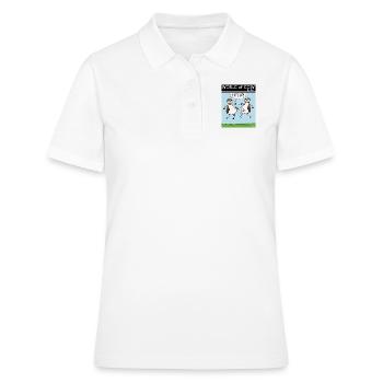 HALLO VIER! - Frauen Polo Shirt - Weiß - Vorne - Ailine (174cm)