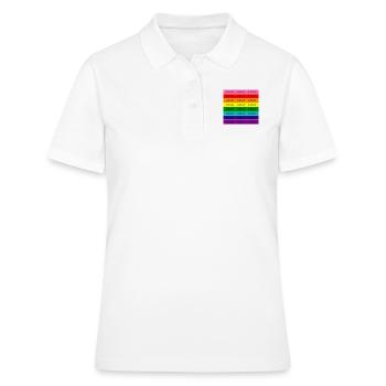 Dear Rainbow Flag - Women's Polo Shirt - white - Front - Ailine (174cm)