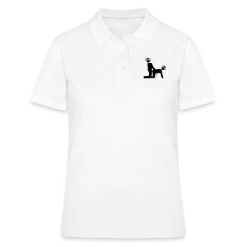 Sexe gay - Polo Femme - blanc - Devant - Ailine (174cm)