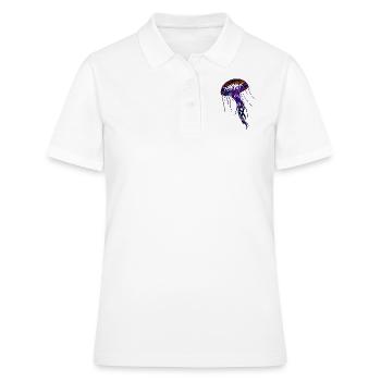 Jellyfish Tribal - Women's Polo Shirt - white - Front - Ailine (174cm)