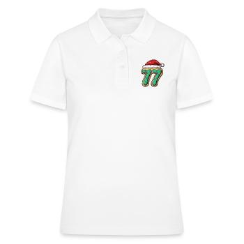 77 Numéro Noël - Polo Femme - blanc - Devant - Ailine (174cm)
