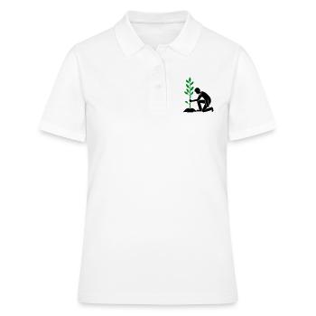 Environnement de plantation - Polo Femme - blanc - Devant - Ailine (174cm)