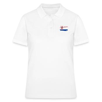 Croatie Hrvatska Croatie j'aime la croatie - Polo Femme - blanc - Devant - Ailine (174cm)
