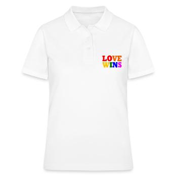 Love wins - Women's Polo Shirt - white - Front - Ailine (174cm)