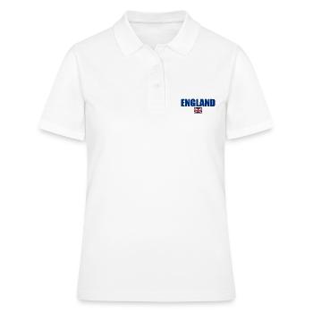 England - Women's Polo Shirt - white - Front - Ailine (174cm)