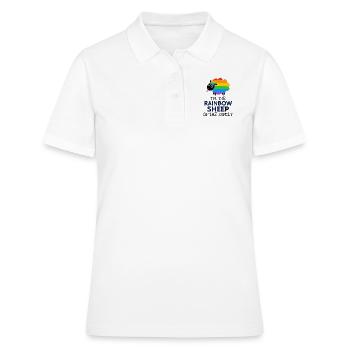 Regenbogen - Frauen Polo Shirt - Weiß - Vorne - Ailine (174cm)