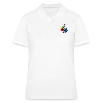 Clé de sol - Polo Femme - blanc - Devant - Ailine (174cm)