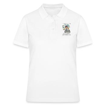 MEC JE RÊVE D’UNE AUGMENTATION DE SALAIRE - Polo Femme - blanc - Devant - Ailine (174cm)