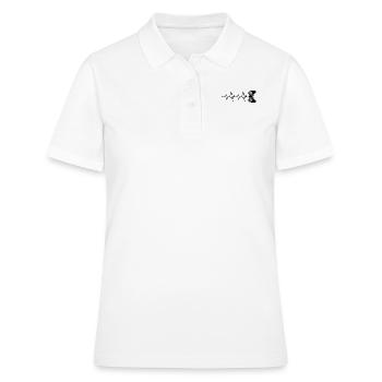 Battement de cœur du joueur - Polo Femme - blanc - Devant - Ailine (174cm)