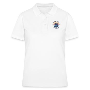 T-shirt « Croisière Lune de Miel Pour Couples 2024 » - Polo Femme - blanc - Devant - Ailine (174cm)