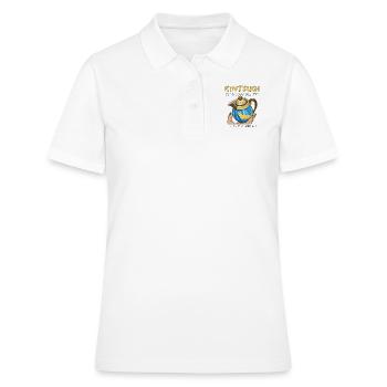 KINTSUGI UNE BEAUTÉ SANS FAILLE LIÉE DE MANIÈRE UNIQUE - Polo Femme - blanc - Devant - Ailine (174cm)