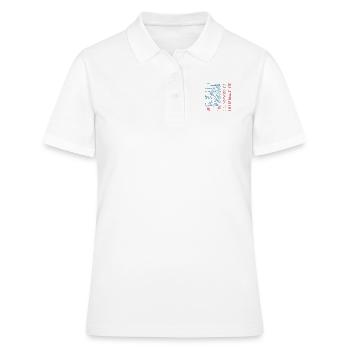 DiAmerican Pride Flag-t-shirt - Frauen Polo Shirt - Weiß - Vorne - Ailine (174cm)