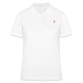 sunntaSunday t-shirt "jesus and football" - Women's Polo Shirt - white - Front - Ailine (174cm)