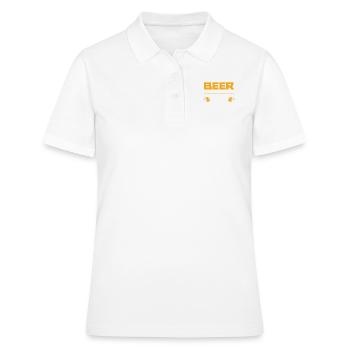 Drink Beer 3 Days A Week T-shirt - Frauen Polo Shirt - Weiß - Vorne - Ailine (174cm)