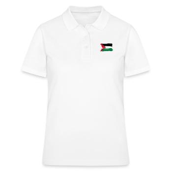 Drapeau palestinien - Polo Femme - blanc - Devant - Ailine (174cm)