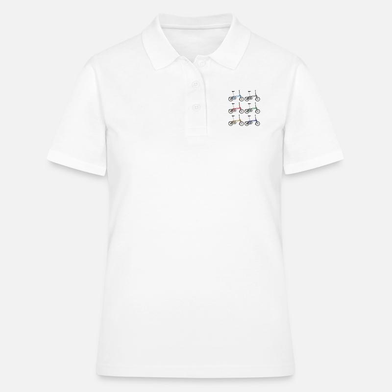 Vélos Brompton - Polo Femme - blanc