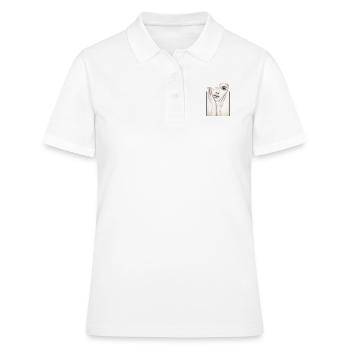 Fille brisée - Polo Femme - blanc - Devant - Ailine (174cm)