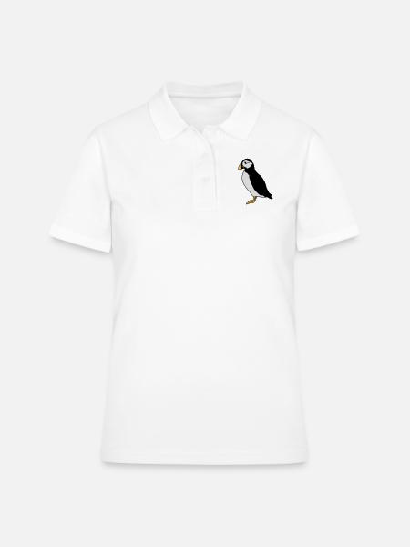 macareux - Polo Femme - blanc