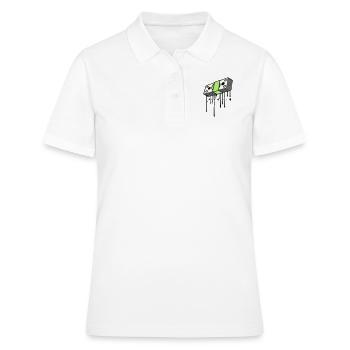 déposer des billets de graffiti buendel dollar gettin - Polo Femme - blanc - Devant - Ailine (174cm)