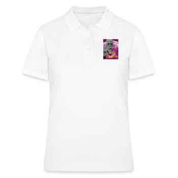 Le cancer n'est pas bon - Polo Femme - blanc - Devant - Ailine (174cm)