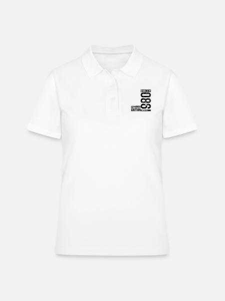 Dezember 1980 Geschenk zum Jahrestag. Dezember 1980. - Frauen Polo Shirt - Weiß