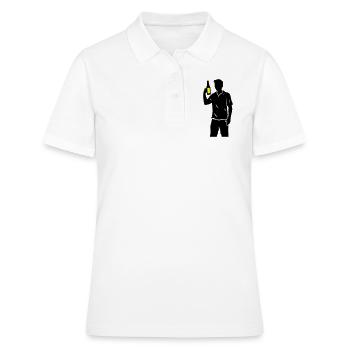 Drinking Team Bottle - Women's Polo Shirt - white - Front - Ailine (174cm)