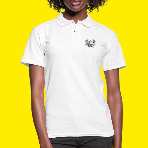 Vegan Diva - lady with flowers - Women's Polo Shirt
