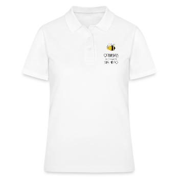 Biene - Optimismus - Sumsi mit Po - Frauen Polo Shirt - Weiß - Vorne - Ailine (174cm)