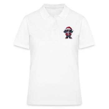 Noël éléphant Noël laid - Polo Femme - blanc - Devant - Ailine (174cm)