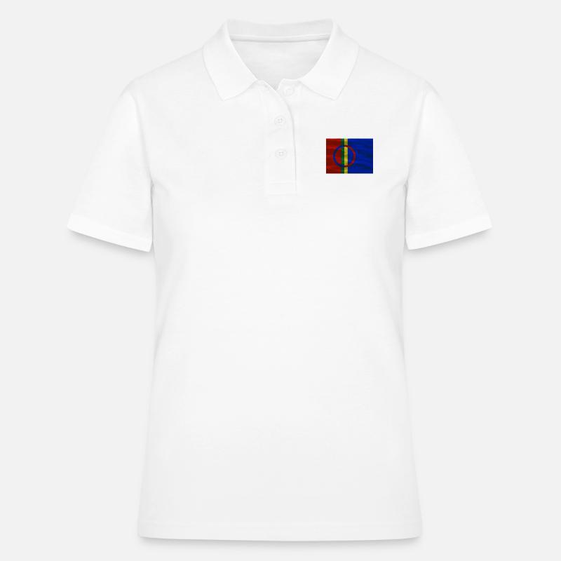 drapeau Sapmi - Polo Femme - blanc