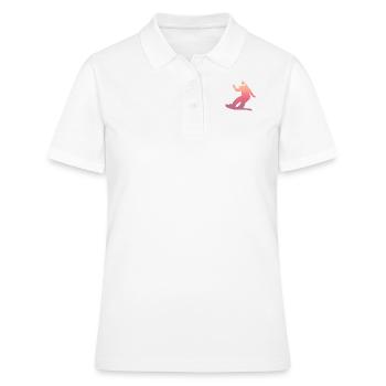 Le snowboard est ma passion - Polo Femme - blanc - Devant - Ailine (174cm)