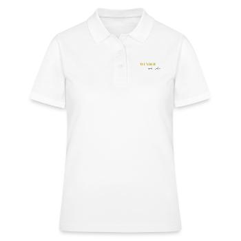 WUNDER werden wahr - Frauen Polo Shirt - Weiß - Vorne - Ailine (174cm)