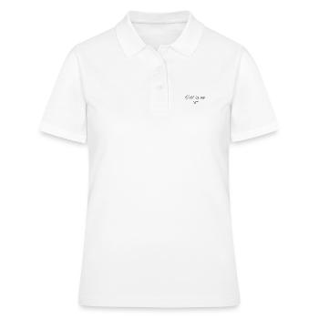 Das ist das Leben - Frauen Polo Shirt - Weiß - Vorne - Ailine (174cm)