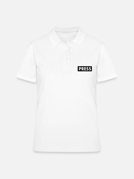 Press - Polo Femme - blanc
