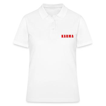 Karma - Women's Polo Shirt - white - Front - Ailine (174cm)