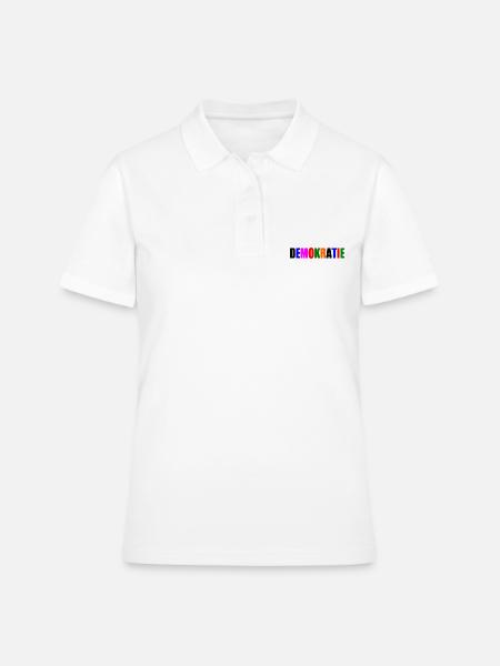 Demokratie - Frauen Polo Shirt - Weiß
