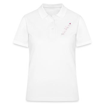 Coeurs rouges - Polo Femme - blanc - Devant - Ailine (174cm)
