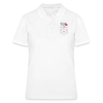 Bachelorette party Kissing or cutting - Women's Polo Shirt - white - Front - Ailine (174cm)