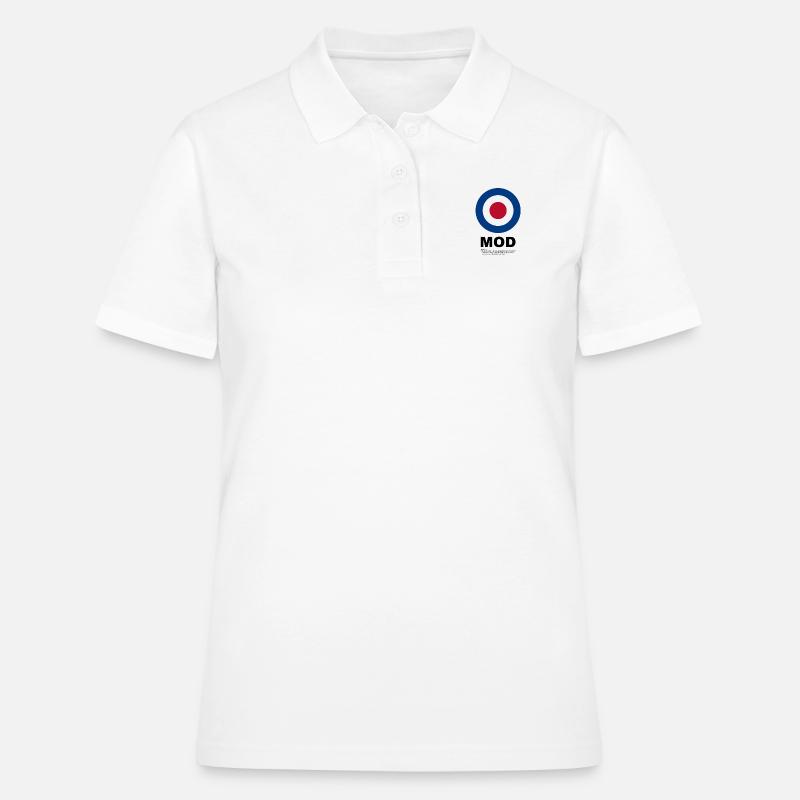 Mod Target - Women's Polo Shirt - white