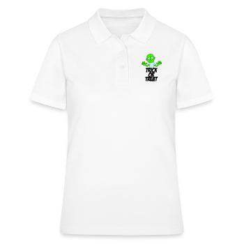 Zombie Trick or Treat - Polo Femme - blanc - Devant - Ailine (174cm)