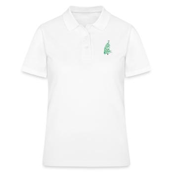Arbre de Noël - Polo Femme - blanc - Devant - Ailine (174cm)