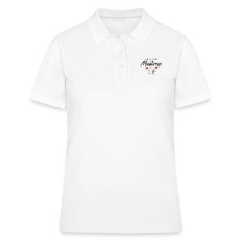 Cadeau personnalisé élue meilleure Maîtesse Enfant - Polo Femme - blanc - Devant - Ailine (174cm)