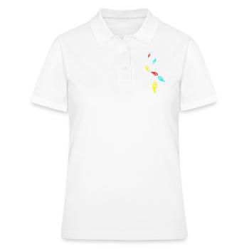 Icône d’icône de glace - Polo Femme - blanc - Devant - Ailine (174cm)