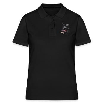 sketchbookpage for white - Women's Polo Shirt - black - Front - Ailine (174cm)