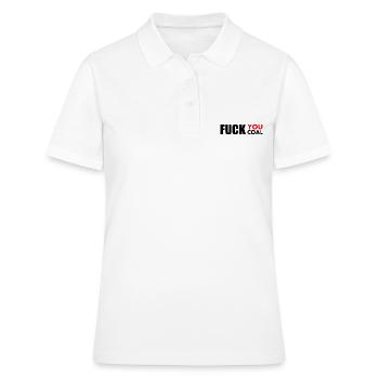 Fuck you coal - Polo Femme - blanc - Devant - Ailine (174cm)